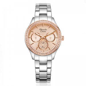 Alexandre Christie AC 2A66 Silver Rosegold BFBTRRG